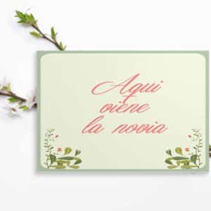 Cartel indicativo Greengarden