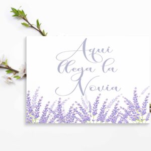 Cartel indicativo Lavanda