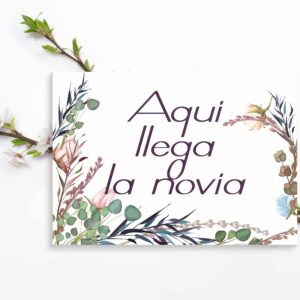 Cartel indicativo Donna