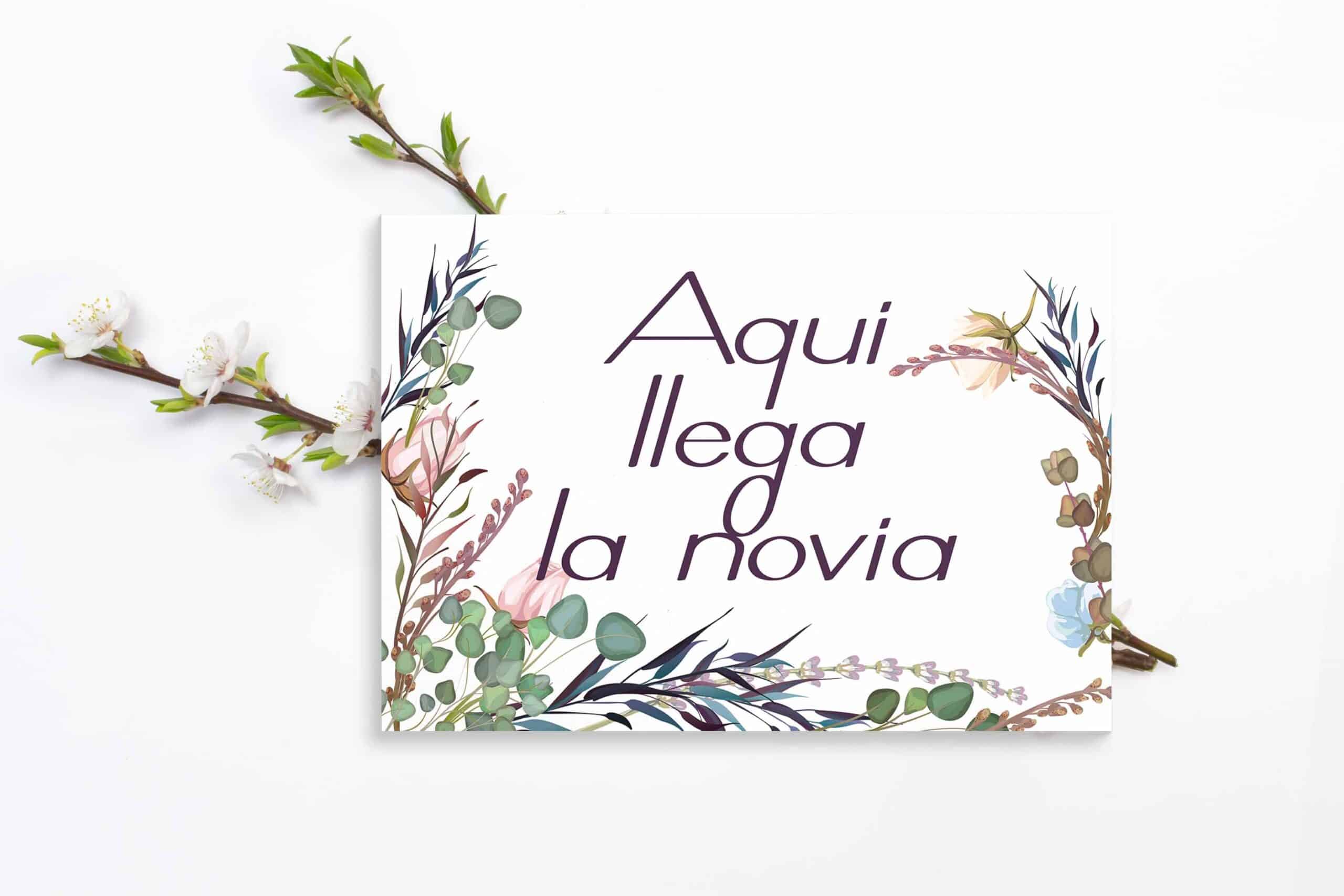 Cartel indicativo Donna