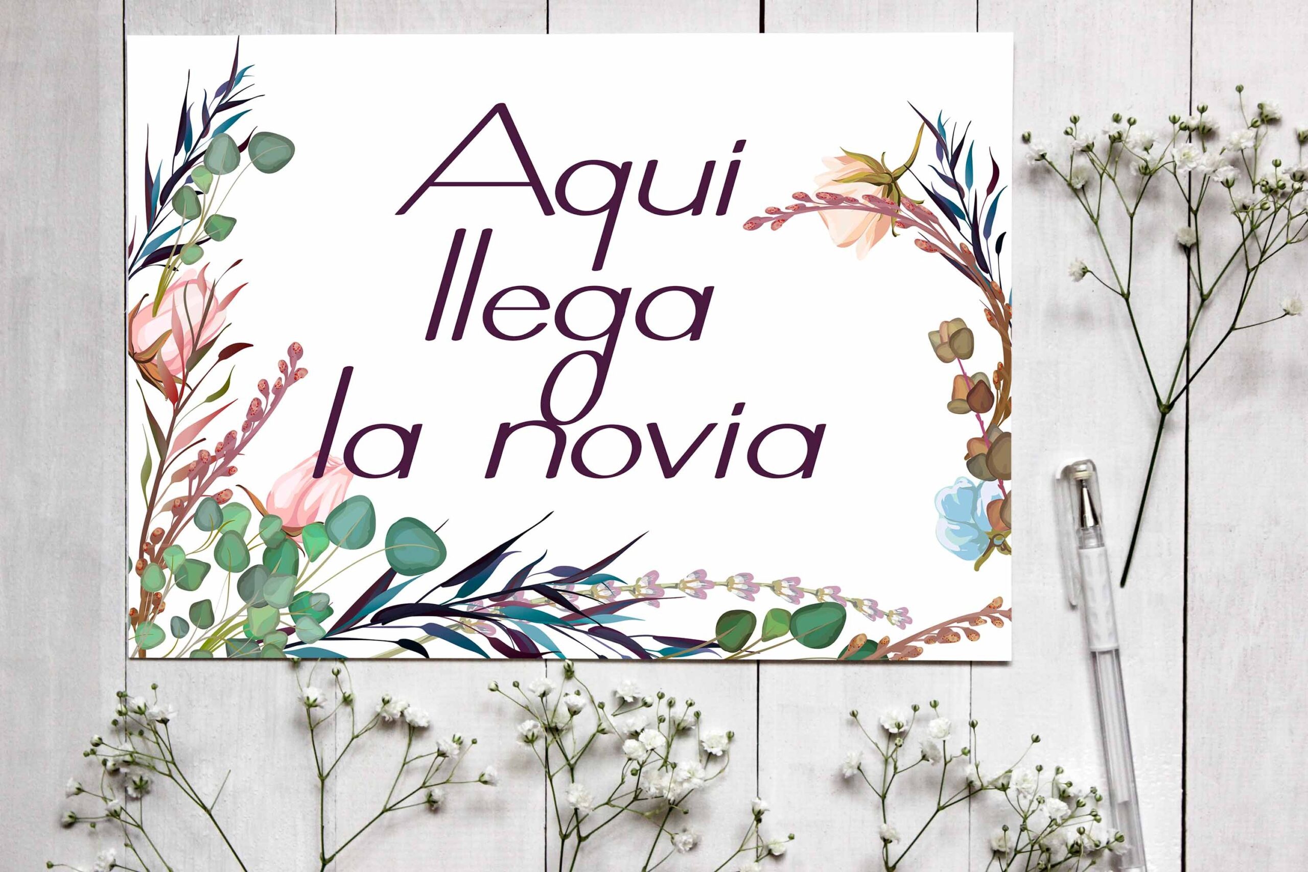 Cartel indicativo Donna