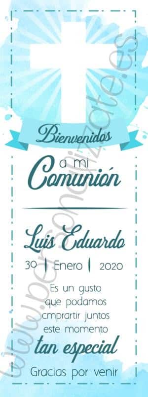 Xbanner Comunión Crois personalizado 1,60mx60cm