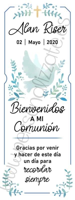 Xbanner Comunión Calman personalizado 1,60mx60cm
