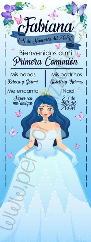 Xbanner Comunión Doll personalizado 1,60mx60cm