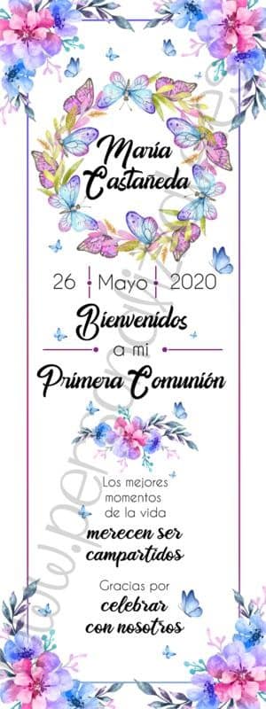 Xbanner Comunión Coileur personalizado 1,60mx60cm