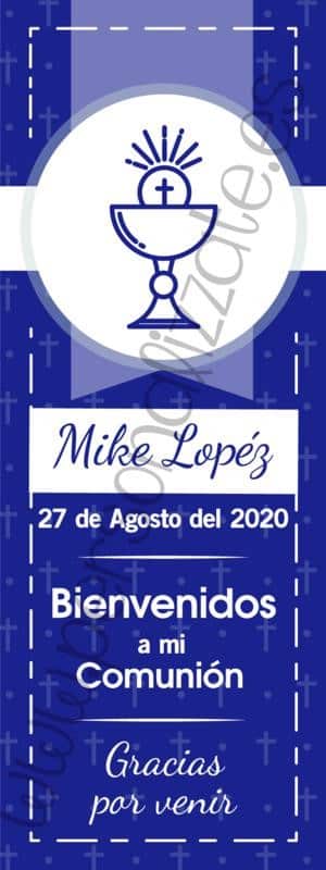 Xbanner Comunión Cruces personalizado 1,60mx60cm