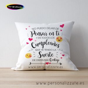 Cojín no puedo dejar de pensar
