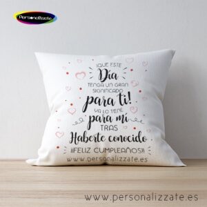 Cojín gran significado para ti