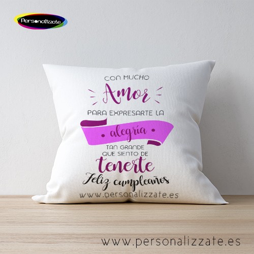 Cojín con mucho amor