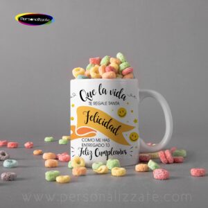 Taza personalizada Que la vida te regale
