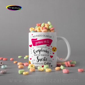 Taza personalizada No puedo dejar de pensar