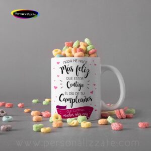 Taza personalizada Nada me hace más feliz