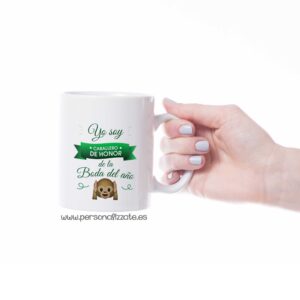 Taza personalizada Caballero de Honor Verde