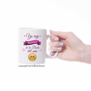 Taza personalizada Testigo Rosa