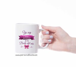 Taza personalizada Dama de Honor Lazo