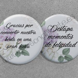 Chapa abridor Hortensia 59mm