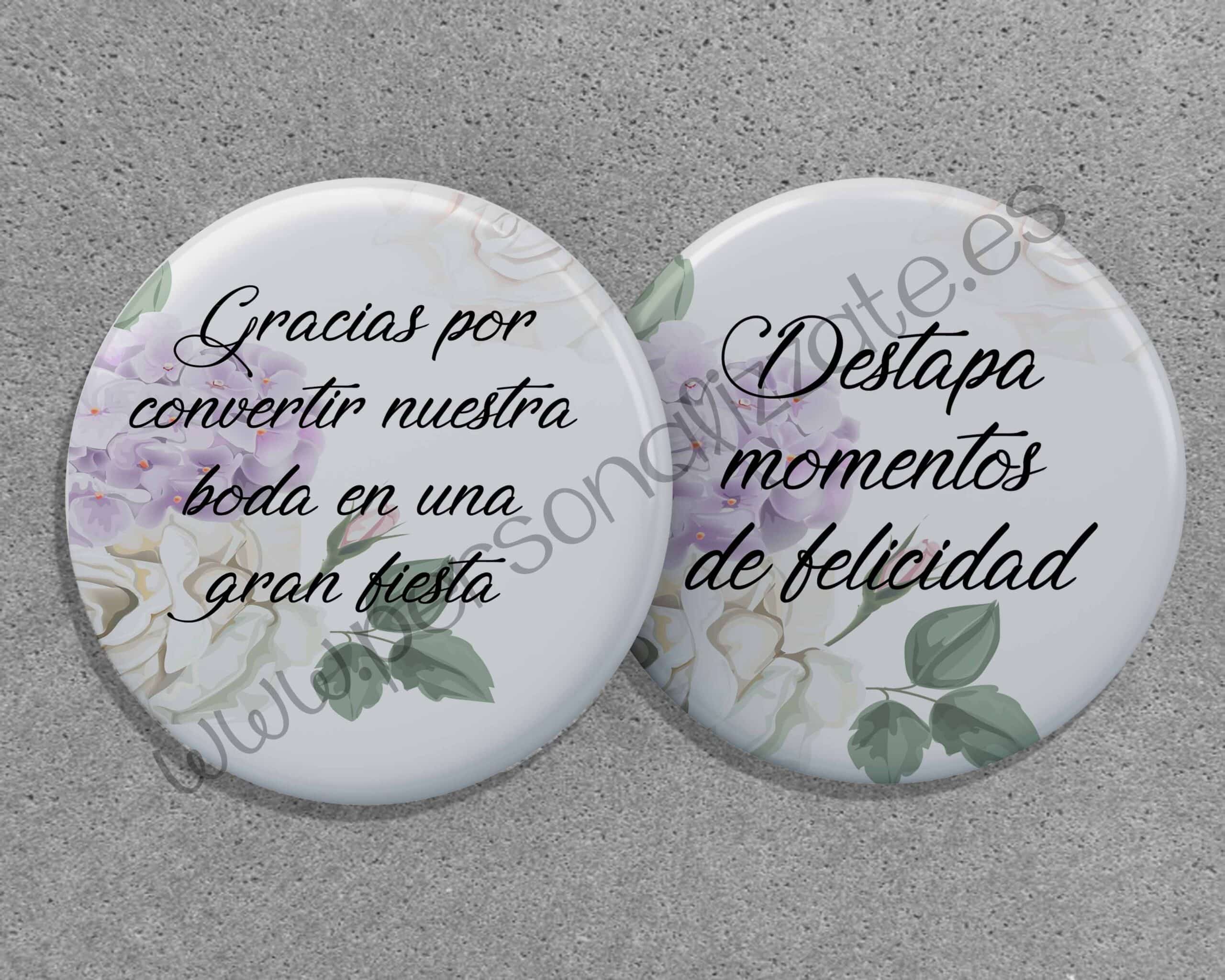 Chapa abridor Hortensia 59mm