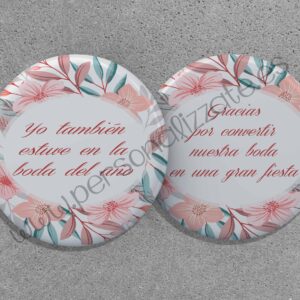 Chapa abridor Redflowers 59mm