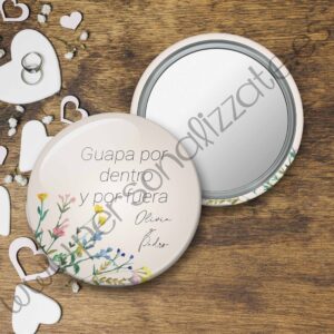 Chapa espejo Adrienna 59mm