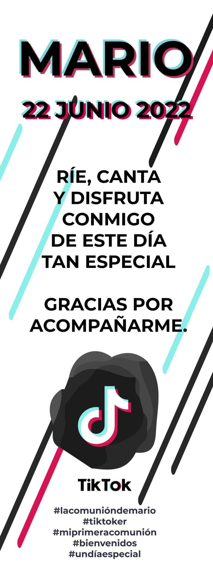 Xbanner Comunión Challenge personalizado 1,60mx60cm
