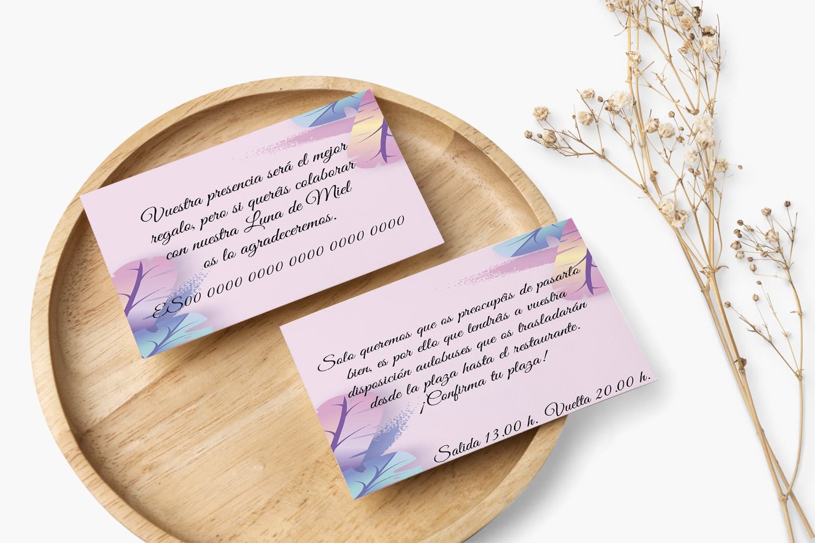 Tarjetas personalizadas Lia