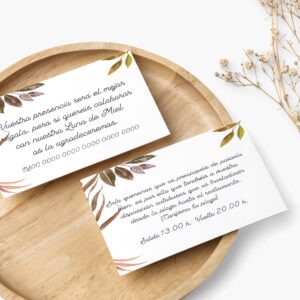 Tarjetas personalizadas Tiziano