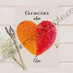 Tarjetas de agradecimiento corazón Sidney