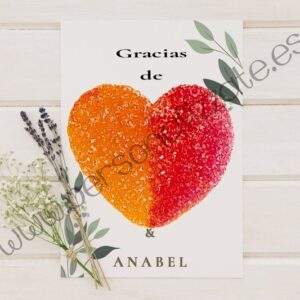Tarjetas de agradecimiento corazón Tulsa