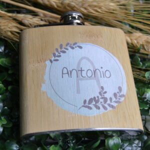 Petaca De Bambú Personalizada