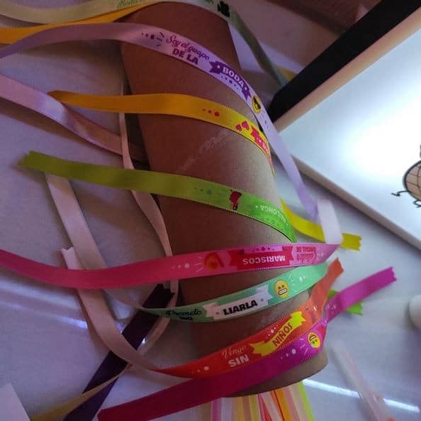 Pulseras De Tela Para Bodas Con Frases Divertidas