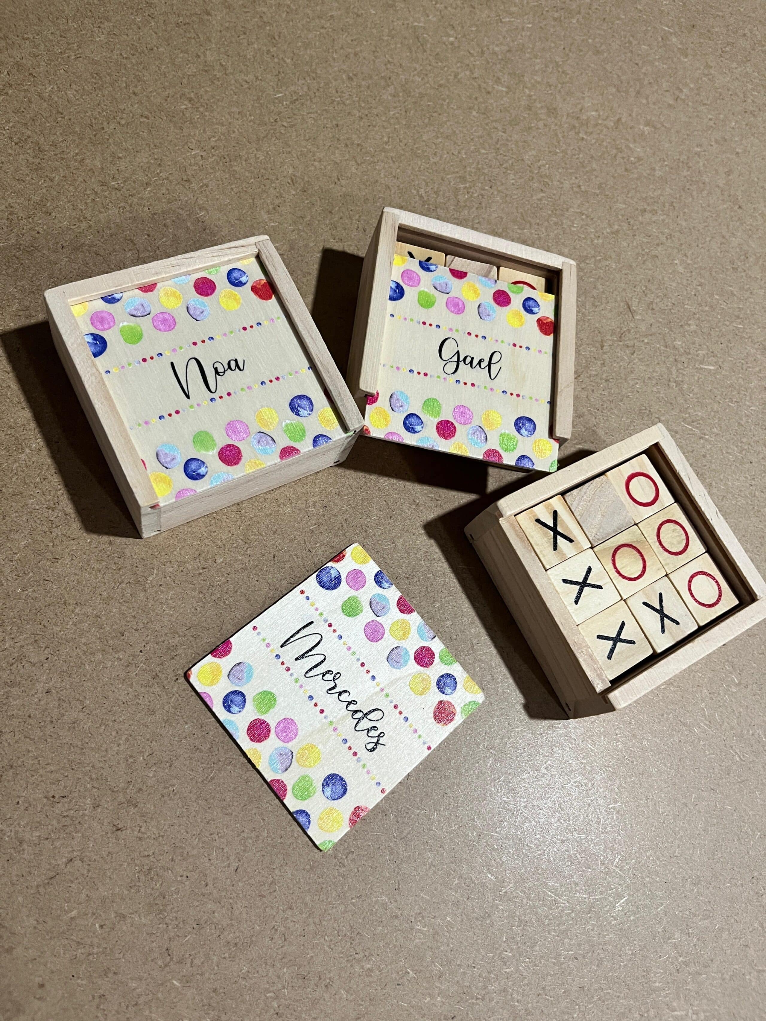 Juego Tres En Raya De Madera - Imagen 3