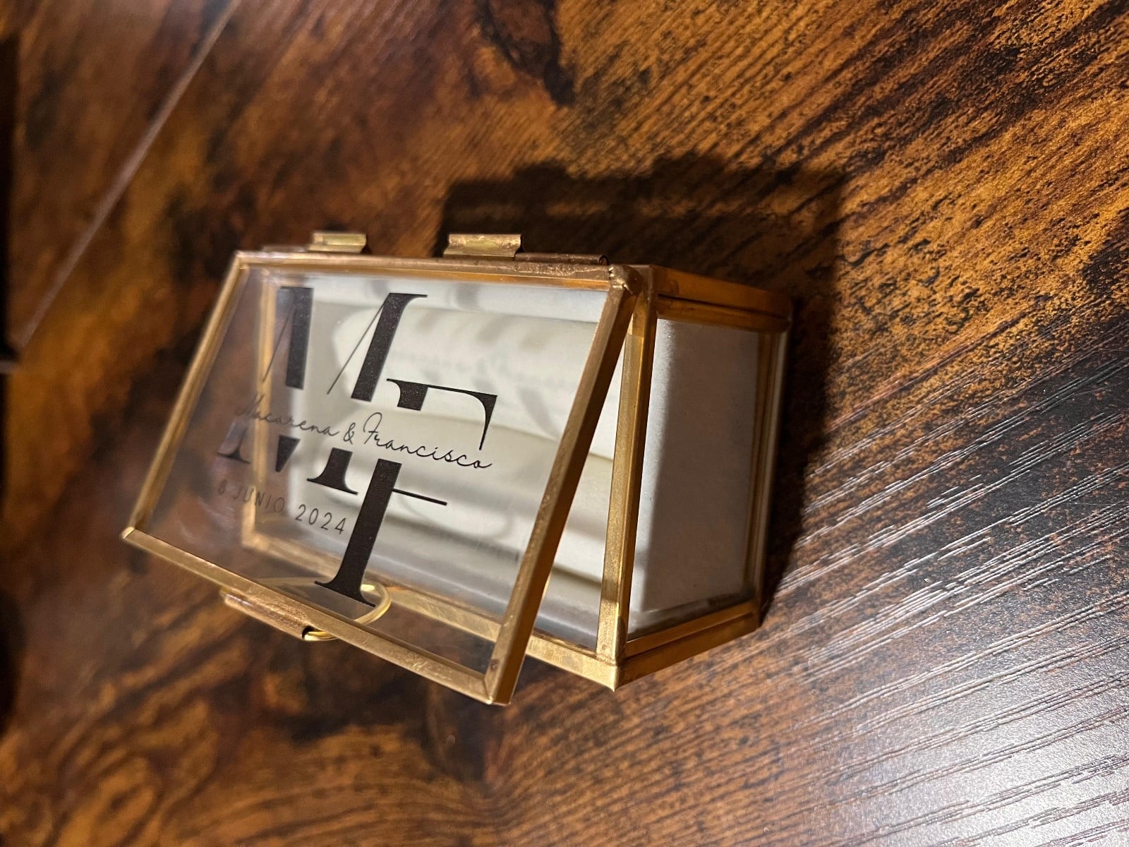 Caja Porta Alianzas de Cristal - Imagen 7