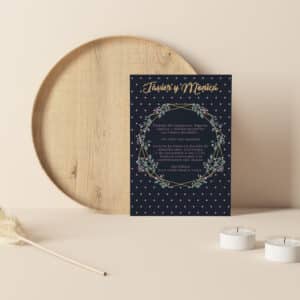 Invitación De Boda bluegeome