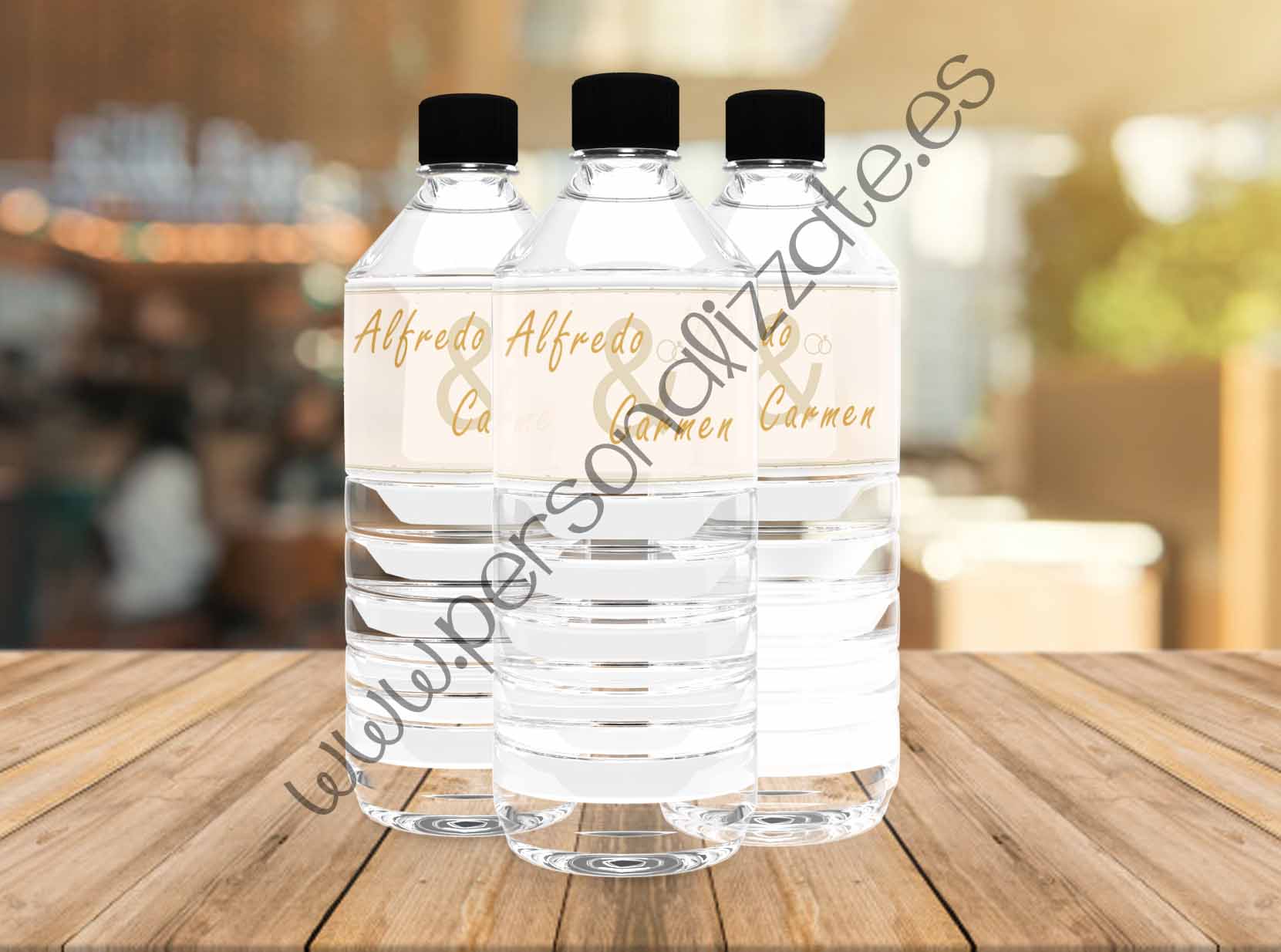 Pegatina para botellas de agua camelium
