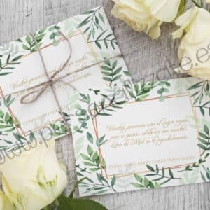 Tarjetas personalizadas botanic