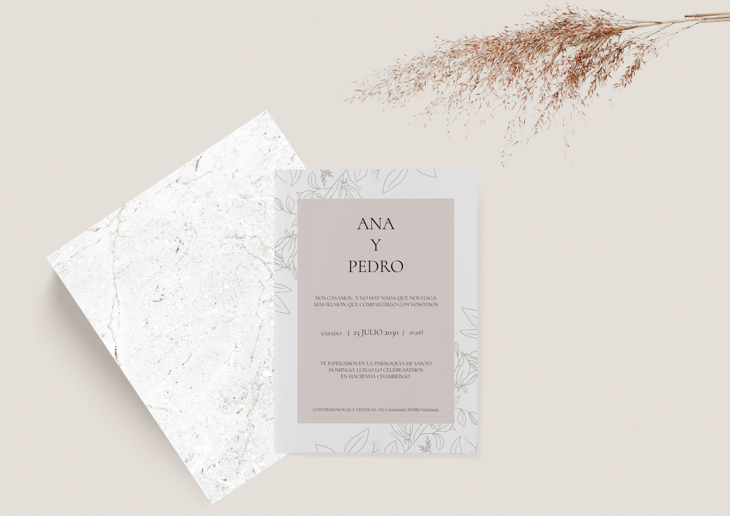 Invitación de Boda Edimburgo