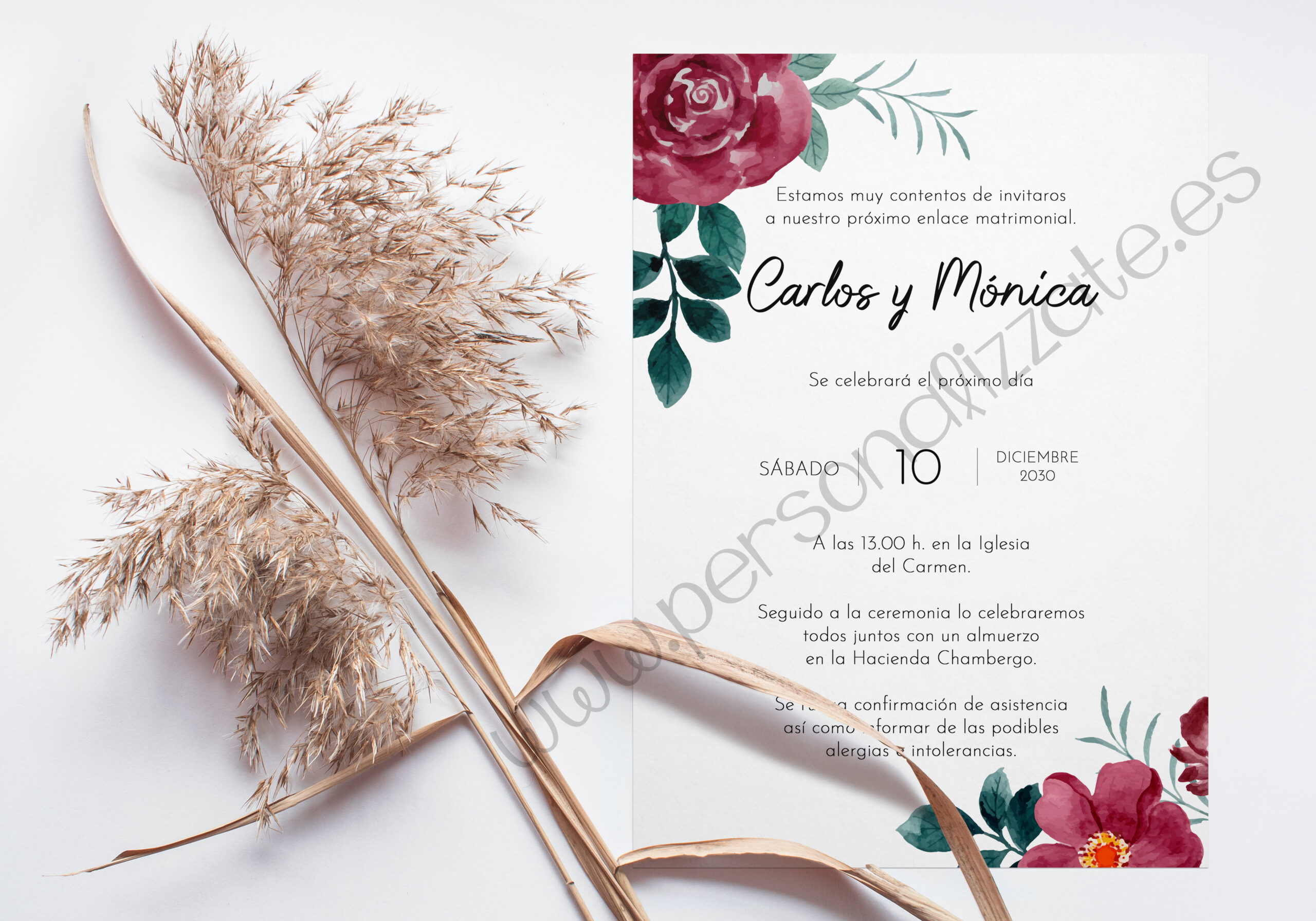 Invitación de Boda Baci