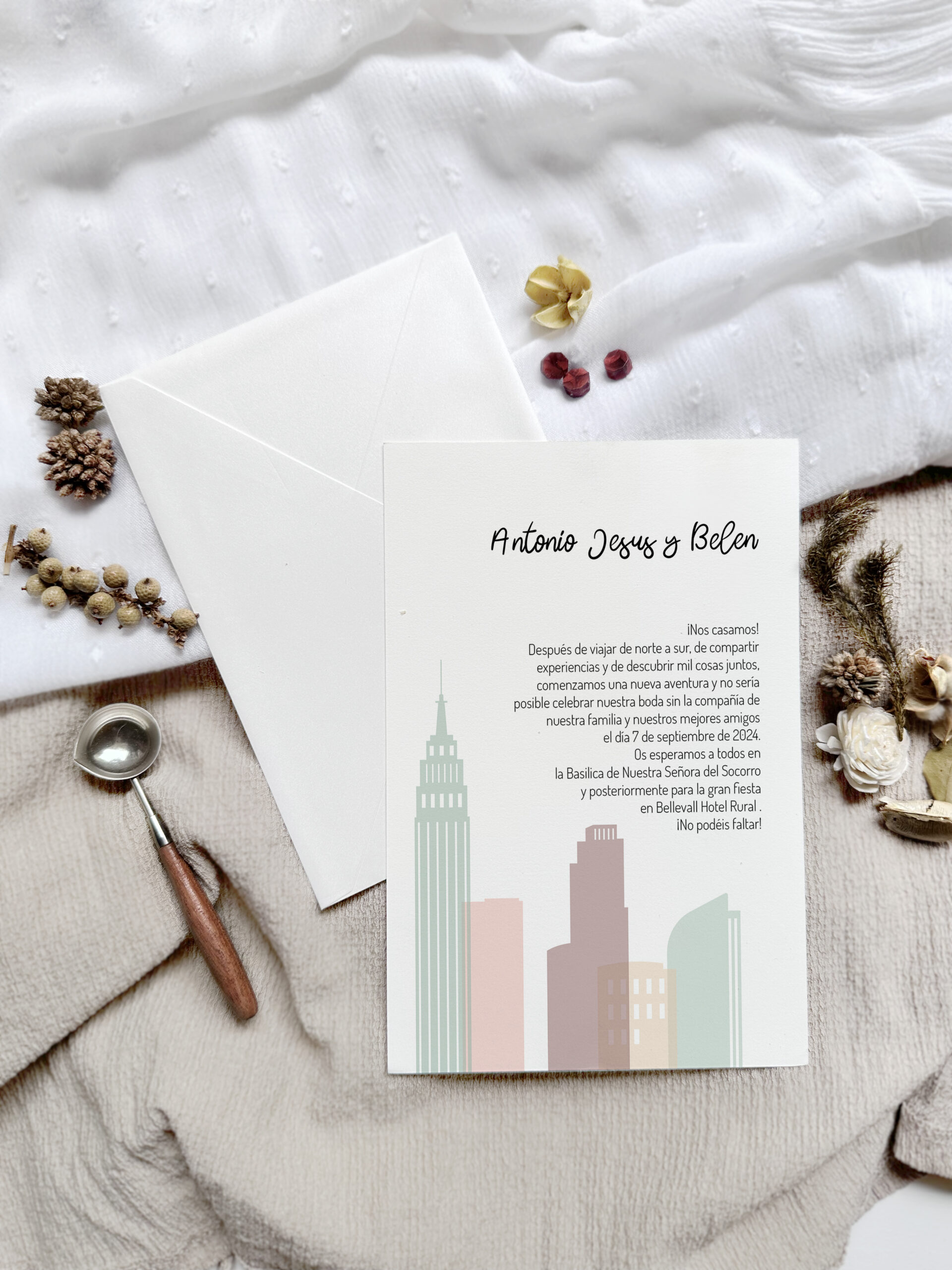 Invitación de Boda World Trip