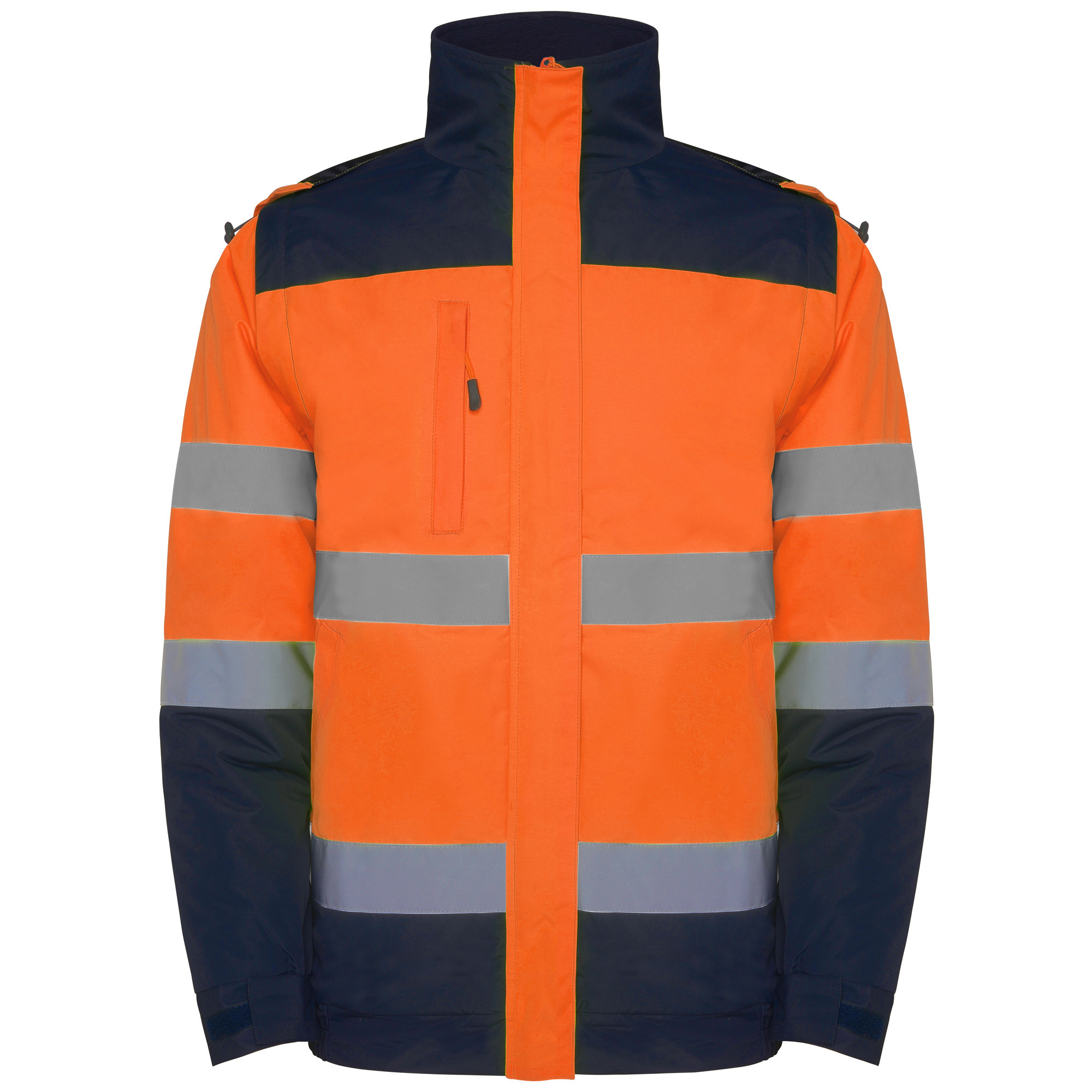 Parka alta visibilidad EPSYLON marino naranja flúor
