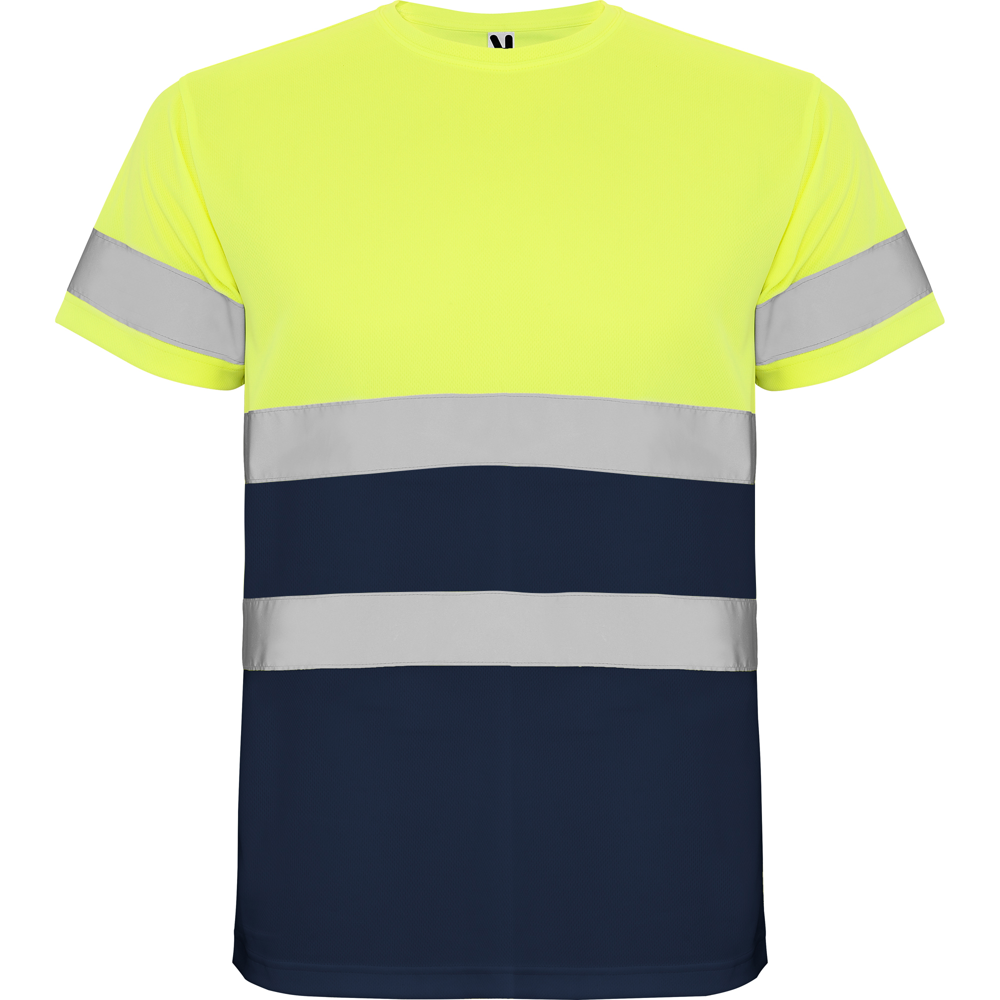 Camiseta alta visibilidad DELTA marino amarillo flúor