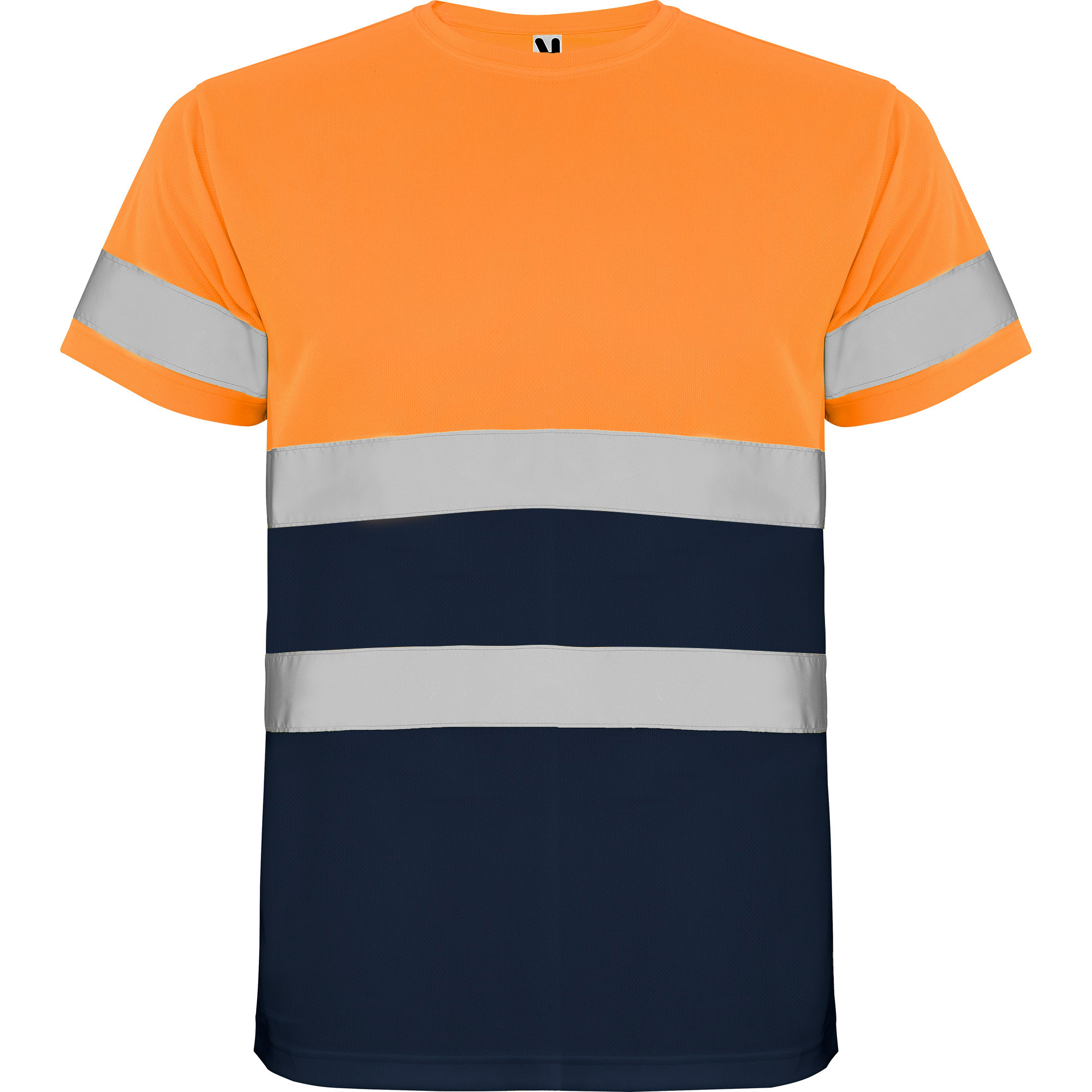 Camiseta alta visibilidad DELTA marino naranja flúor