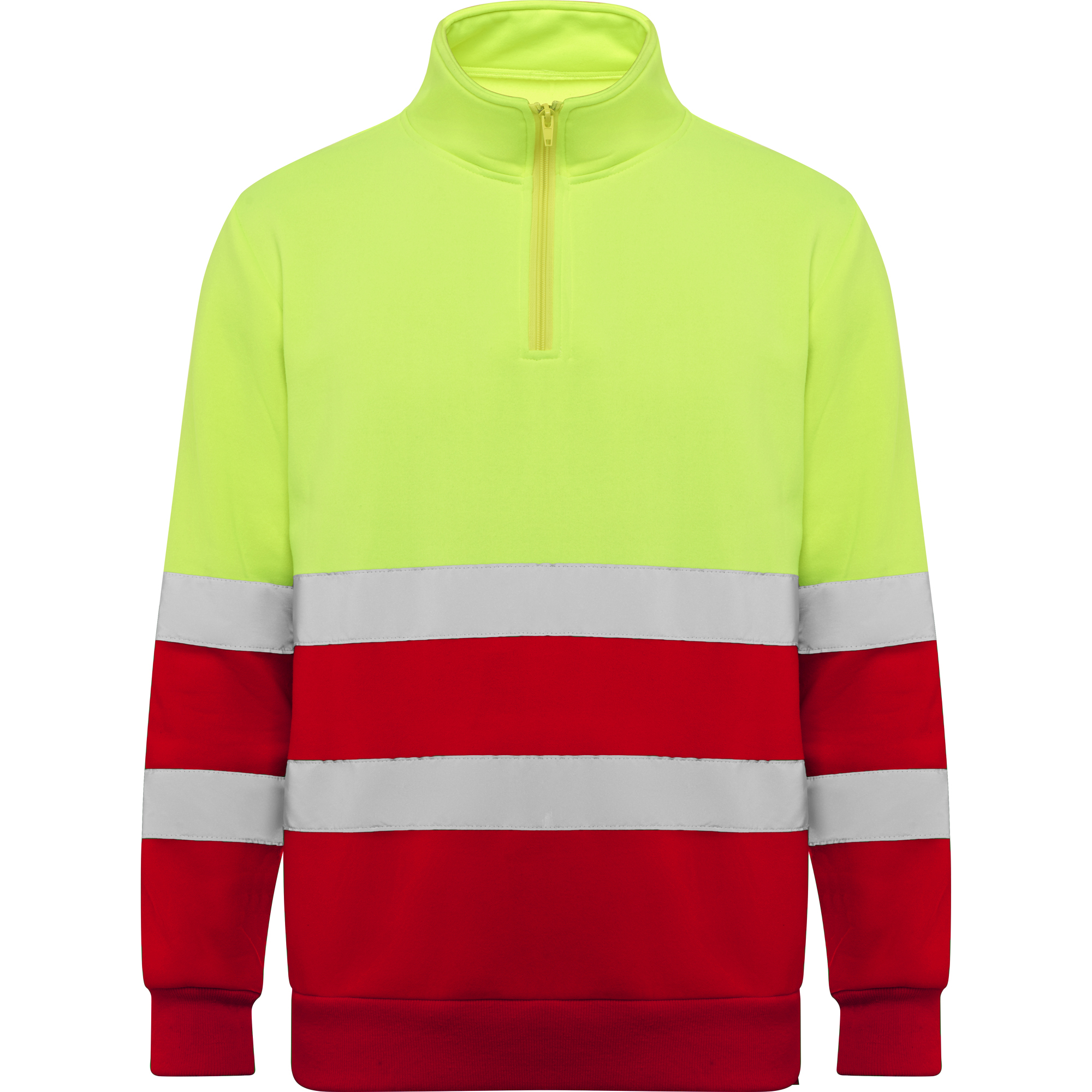 Sudadera alta visibilidad SPICA rojo laboral amarillo flúor