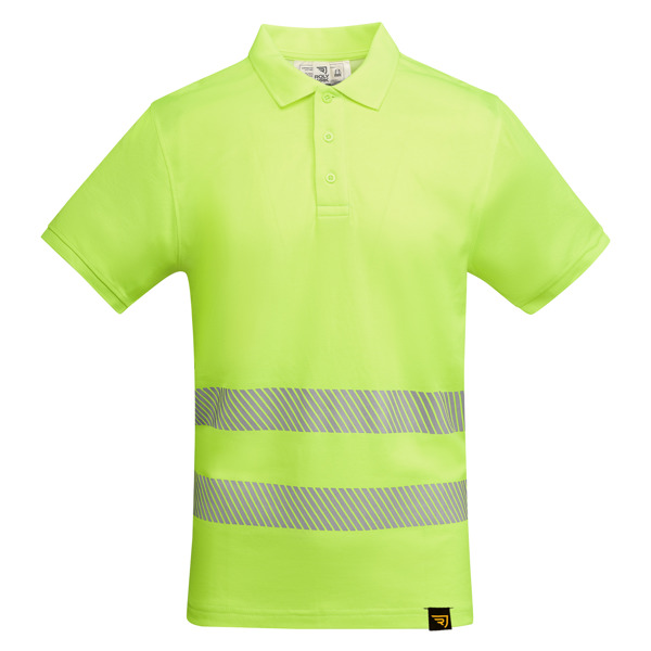 Polo alta visibilidad ATRIO amarillo flúor personalizable