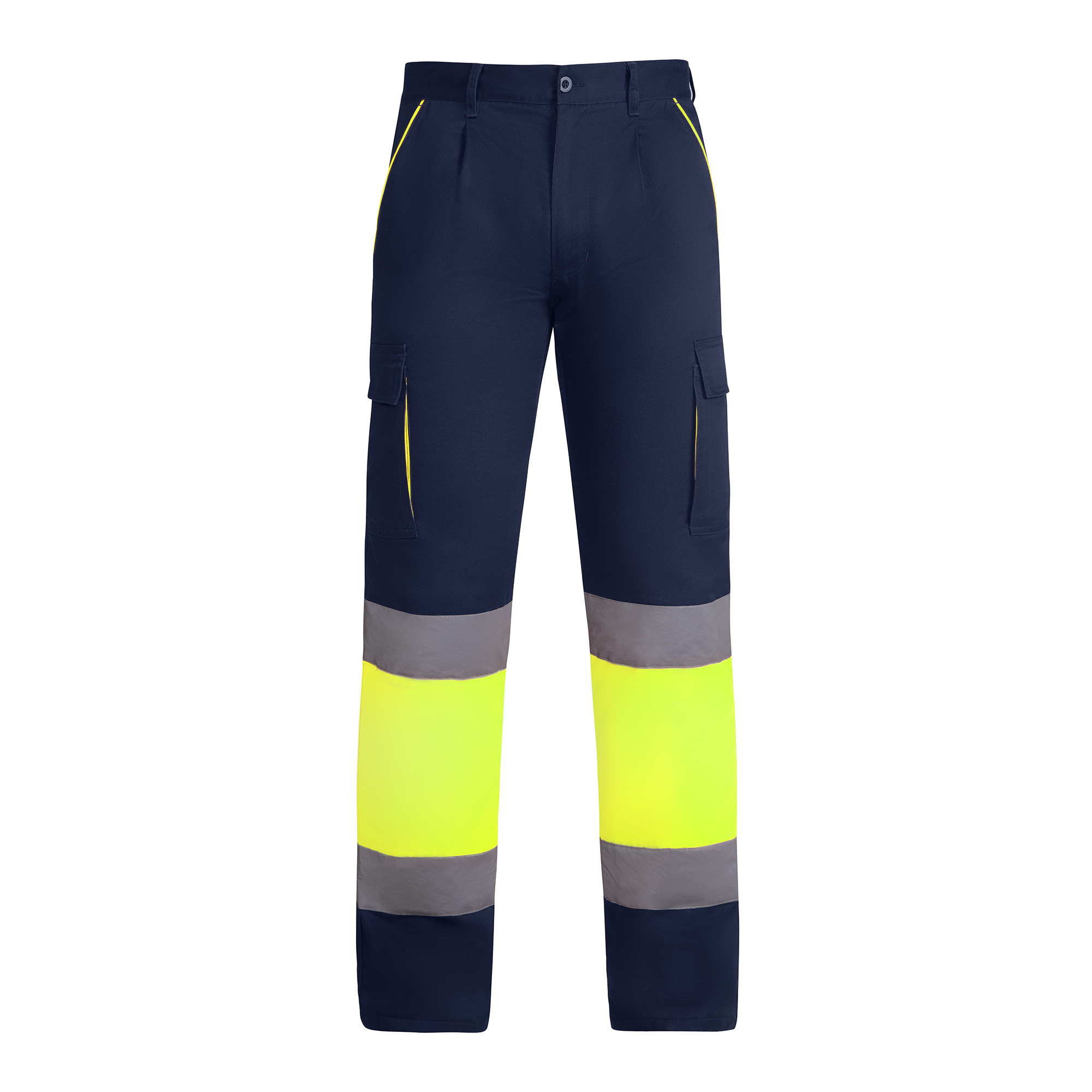 Pantalón alta visibilidad ENIX color marino/amarillo fluor