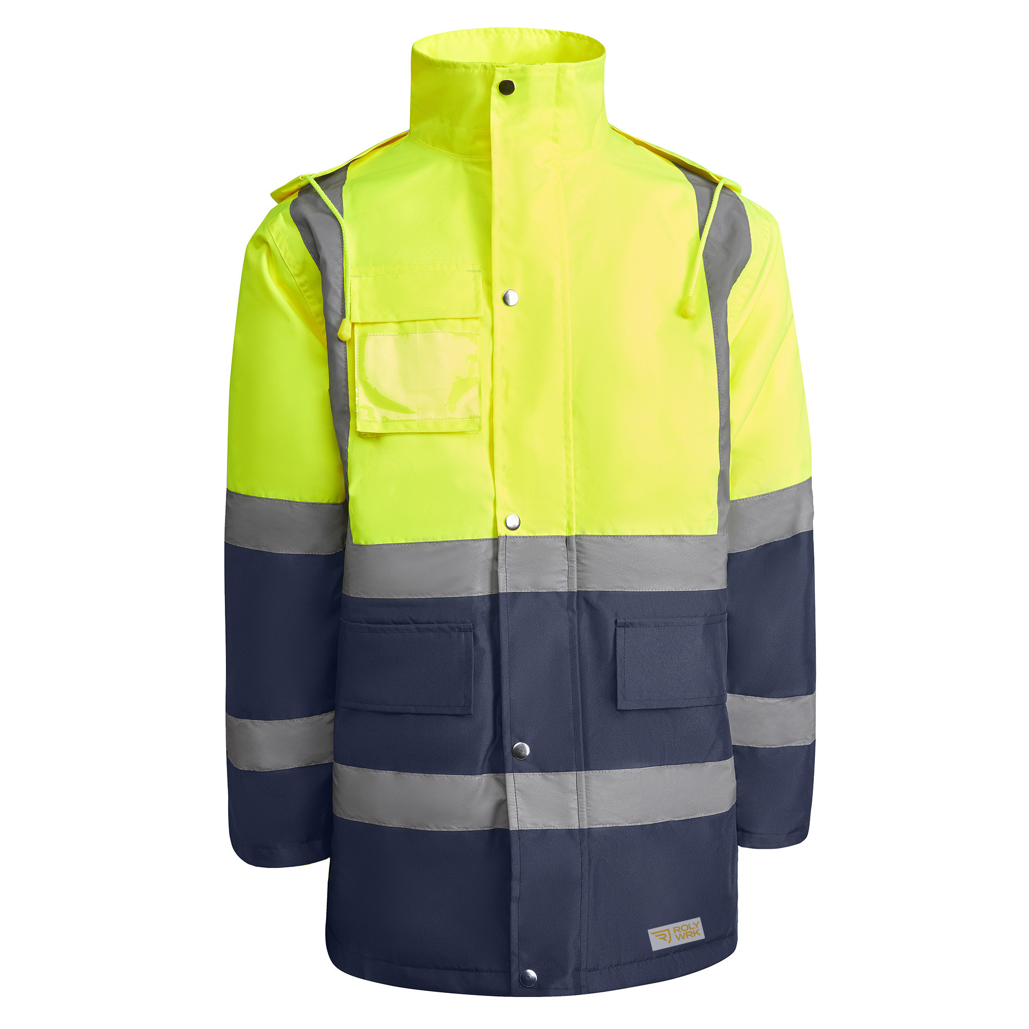 Parka alta visibilidad MERAK color marino/amarillo fluor