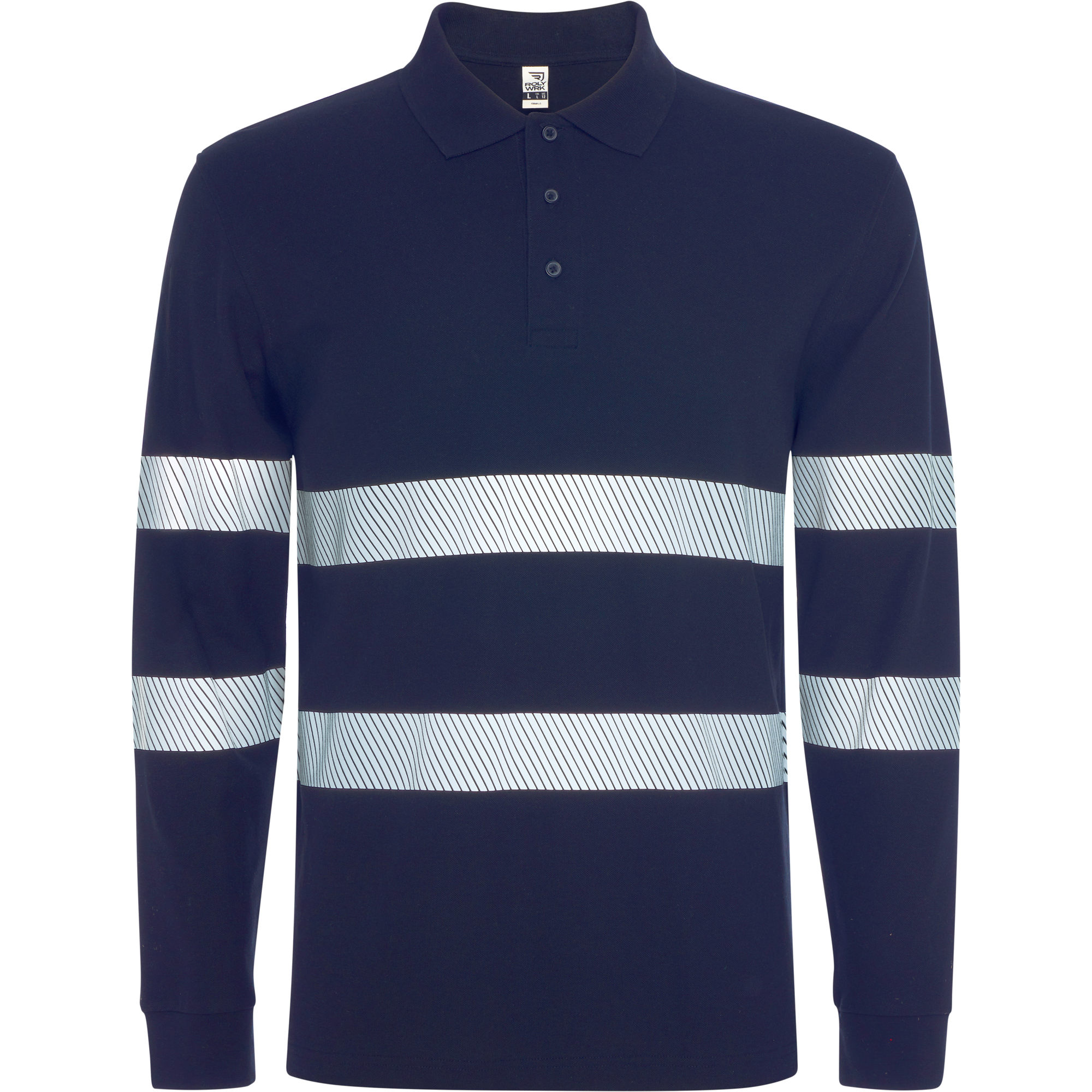 polo alta visibilidad FORAN L/S color marino