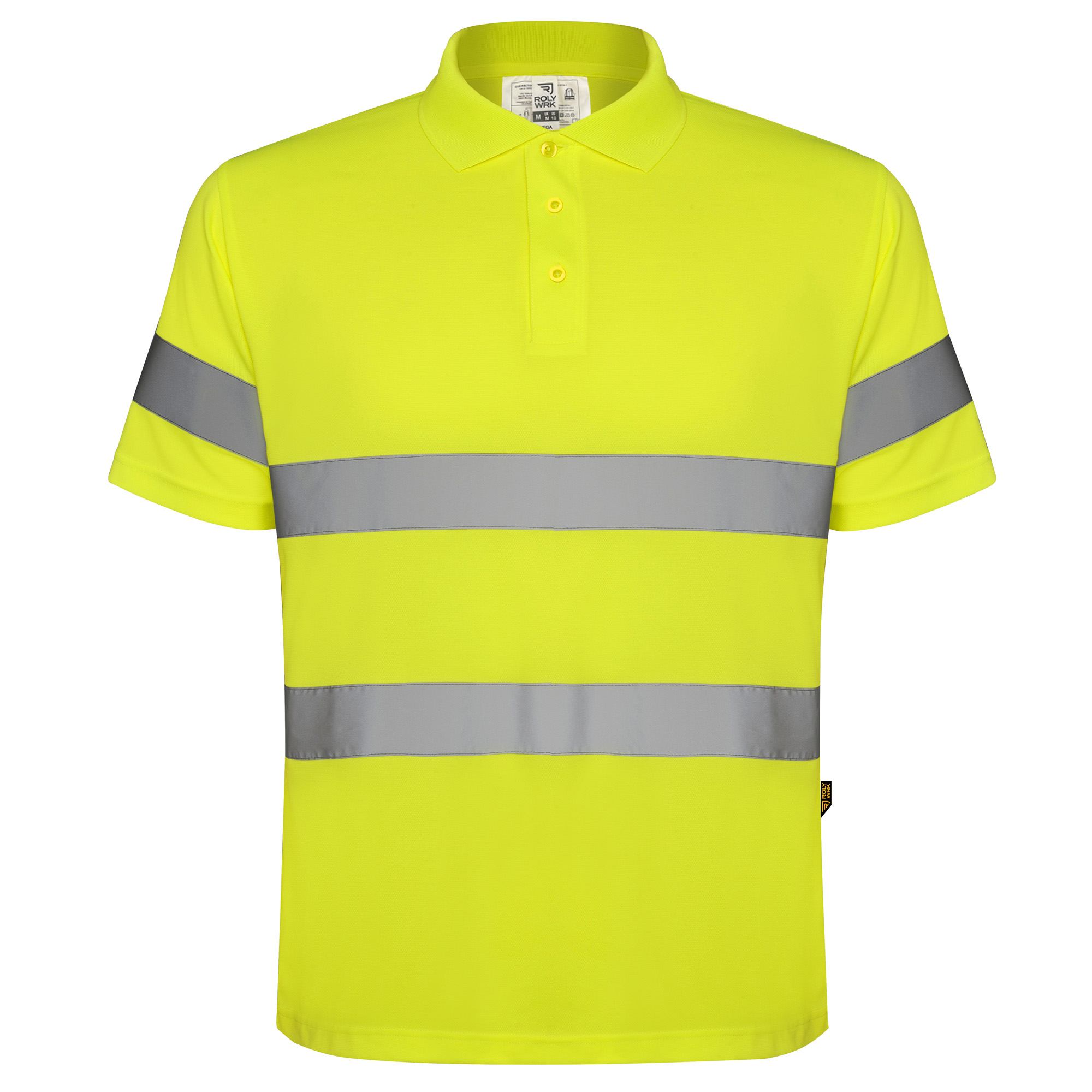 polo alta visibilidad POLARIS color amarillo flúor